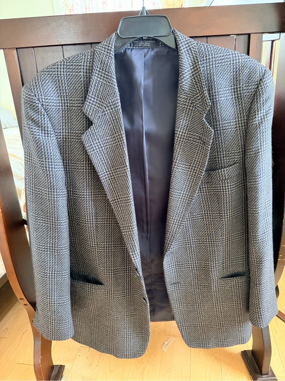 Jones New York Gray Check Coat